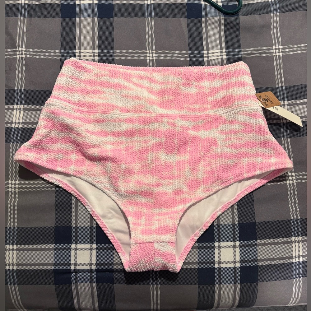 Victoria's Secret Pink and White Bikini Bottom